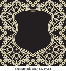 decorative frame, vector image