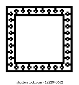 Decorative frame vector outline icon
