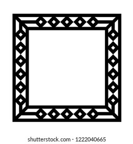 Decorative frame vector outline icon