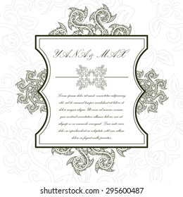 Decorative frame in Victorian style