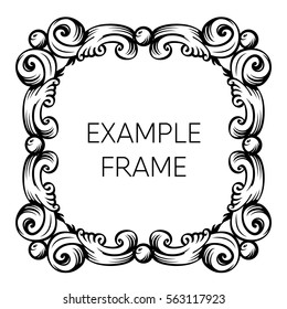 decorative frame vintage border decor