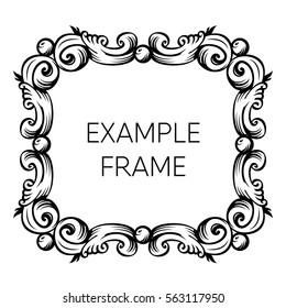decorative frame vintage border decor