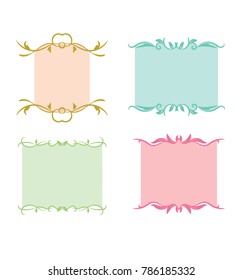 Decorative frame vintage for decorating, contemporary design Suitable for decoration in various designs.