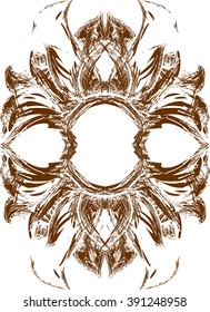 Decorative frame. Vintage design element. Vector illustration.