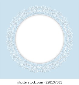 Decorative frame. Vintage pattern. 