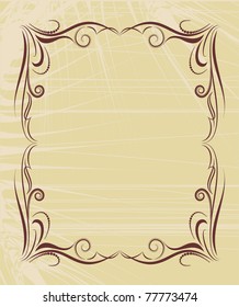 decorative frame in vintage style vector illustration