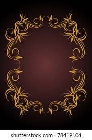 decorative frame in vintage style vector illustration