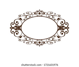 Decorative frame. Vintage vector. Vector Illustration.
