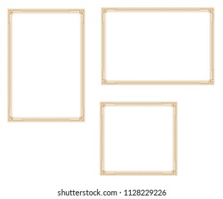 Decorative frame.A frame that gave a change in size to the same design.Good frame for a4 size paper.Certificate frame.