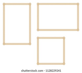 Decorative frame.A frame that gave a change in size to the same design.Good frame for a4 size paper.Certificate frame.