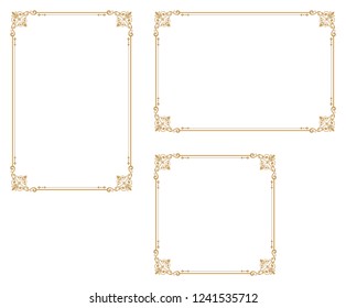 Decorative frame.A frame that gave a change in size to the same design.Good frame for a4 size paper.Certificate frame.