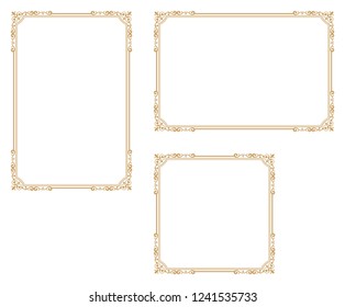 Decorative frame.A frame that gave a change in size to the same design.Good frame for a4 size paper.Certificate frame.