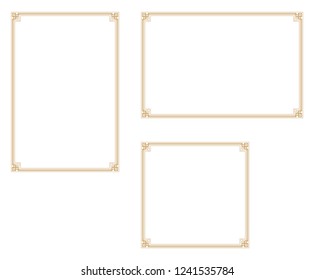 Decorative frame.A frame that gave a change in size to the same design.Good frame for a4 size paper.Certificate frame.