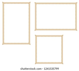 Decorative frame.A frame that gave a change in size to the same design.Good frame for a4 size paper.Certificate frame.