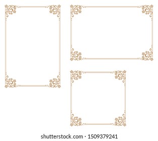 Decorative frame.A frame that gave a change in size to the same design.Good frame for a4 size paper.Certificate frame.
