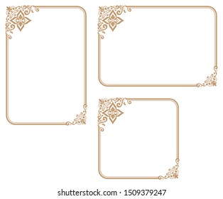 Decorative frame.A frame that gave a change in size to the same design.Good frame for a4 size paper.Certificate frame.