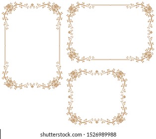 Decorative frame.A frame that gave a change in size to the same design.Good frame for a4 size paper.
Certificate frame.
