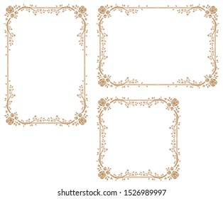 Decorative frame.A frame that gave a change in size to the same design.Good frame for a4 size paper.
Certificate frame.
