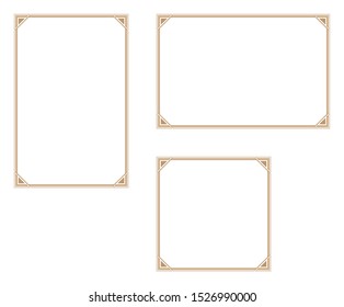 Decorative frame.A frame that gave a change in size to the same design.Good frame for a4 size paper.
Certificate frame.