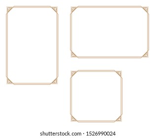 Decorative frame.A frame that gave a change in size to the same design.Good frame for a4 size paper.
Certificate frame.