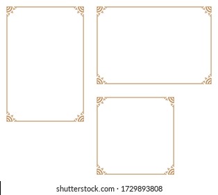 Decorative frame.A frame that gave a change in size to the same design.Good frame for a4 size paper.Certificate frame.
