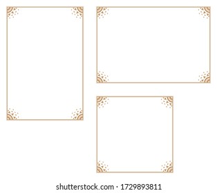 Decorative frame.A frame that gave a change in size to the same design.Good frame for a4 size paper.Certificate frame.