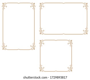 Decorative frame.A frame that gave a change in size to the same design.Good frame for a4 size paper.Certificate frame.