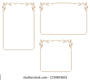 Decorative frame.A frame that gave a change in size to the same design.Good frame for a4 size paper.Certificate frame.