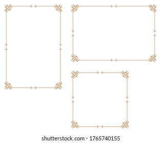 Decorative frame.A frame that gave a change in size to the same design.Good frame for a4 size paper.Certificate frame.