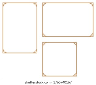 Decorative frame.A frame that gave a change in size to the same design.Good frame for a4 size paper.Certificate frame.