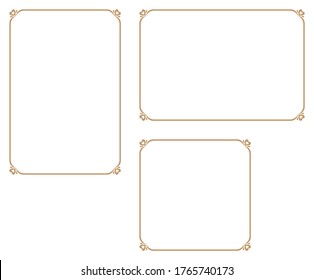 Decorative frame.A frame that gave a change in size to the same design.Good frame for a4 size paper.Certificate frame.