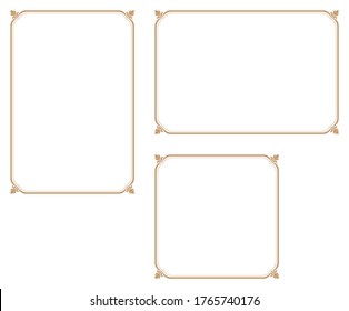 Decorative frame.A frame that gave a change in size to the same design.Good frame for a4 size paper.Certificate frame.
