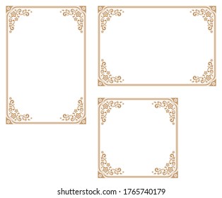 Decorative frame.A frame that gave a change in size to the same design.Good frame for a4 size paper.Certificate frame.