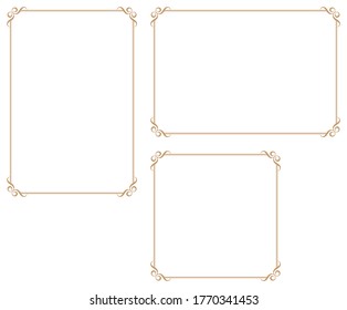 Decorative frame.A frame that gave a change in size to the same design.Good frame for a4 size paper.Certificate frame.
