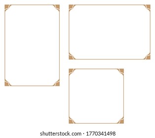Decorative frame.A frame that gave a change in size to the same design.Good frame for a4 size paper.Certificate frame.