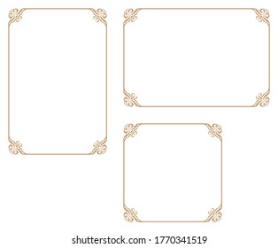 Decorative frame.A frame that gave a change in size to the same design.Good frame for a4 size paper.Certificate frame.