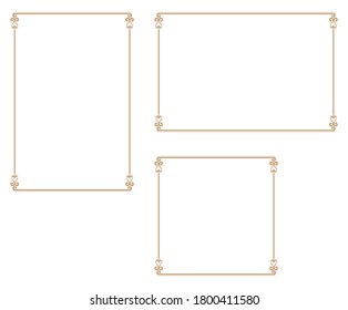 Decorative frame.A frame that gave a change in size to the same design.Good frame for a4 size paper.Certificate frame.