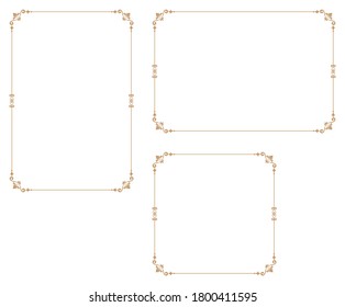 Decorative frame.A frame that gave a change in size to the same design.Good frame for a4 size paper.Certificate frame.