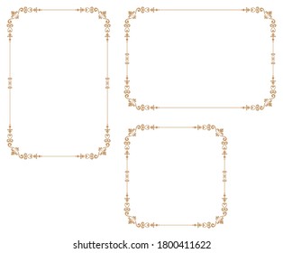 Decorative frame.A frame that gave a change in size to the same design.Good frame for a4 size paper.Certificate frame.