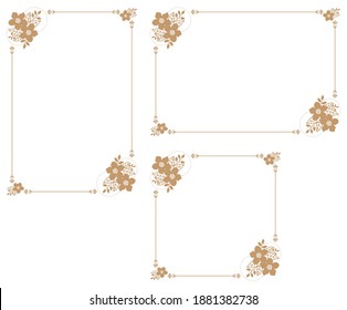 Decorative frame.A frame that gave a change in size to the same design.Good frame for a4 size paper.Certificate frame.