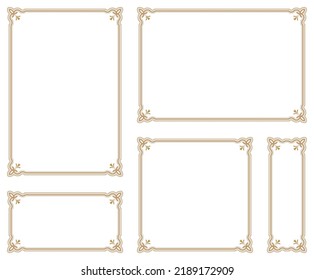 Decorative frame.A frame that gave a change in size to the same design.Good frame for a4 size paper.Certificate frame.