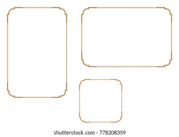 Decorative frame.A frame that gave a change in size to the same design.Good frame for A4 size paper.Certificate frame.