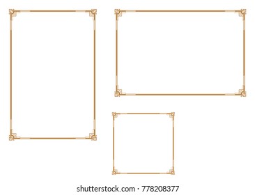 Decorative frame.A frame that gave a change in size to the same design.Good frame for A4 size paper.Certificate frame.