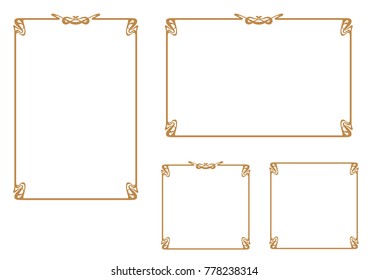 Decorative frame.A frame that gave a change in size to the same design.Good frame for a4 size paper.Certificate frame.