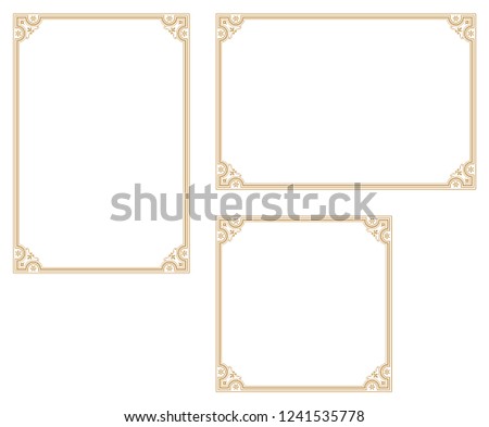Decorative frame.A frame that gave a change in size to the same design.Good frame for a4 size paper.Certificate frame.