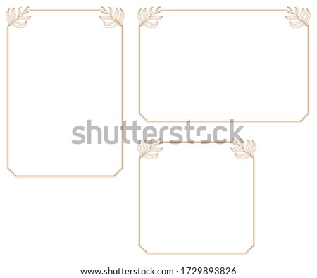 Decorative frame.A frame that gave a change in size to the same design.Good frame for a4 size paper.Certificate frame.