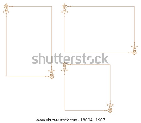 Decorative frame.A frame that gave a change in size to the same design.Good frame for a4 size paper.Certificate frame.