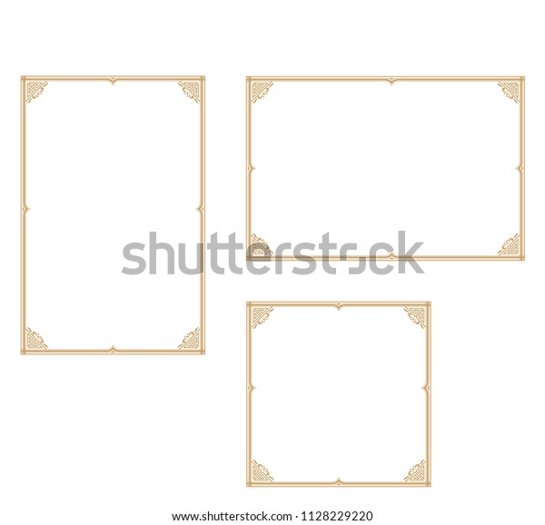 Decorative\
frame.A frame that gave a change in size to the same design.Good\
frame for a4 size paper.Certificate\
frame.