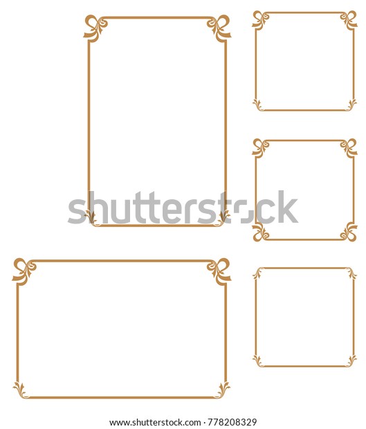 Decorative\
frame.A frame that gave a change in size to the same design.Good\
frame for A4 size paper.Certificate\
frame.