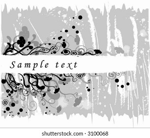 Decorative frame,floral background with a place for text